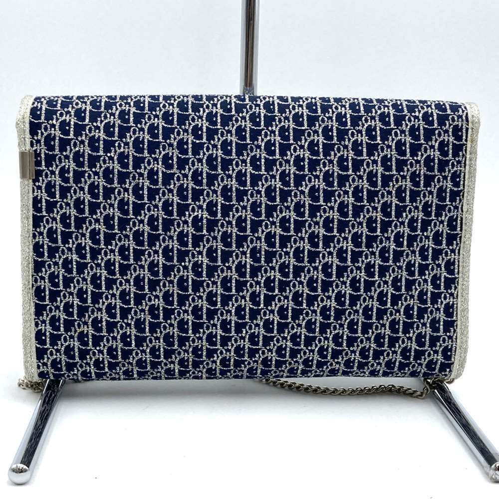 CHRISTIAN DIOR Blue Canvas Shoulder Bag - Picture 7 of 10